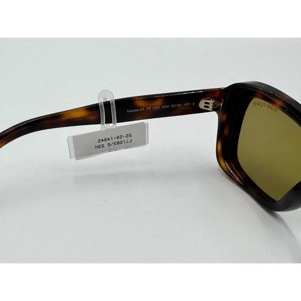 Tom Ford Natalia-02 FT1283 53N Women’s Sunglasses Blonde Havana Green 52mm New